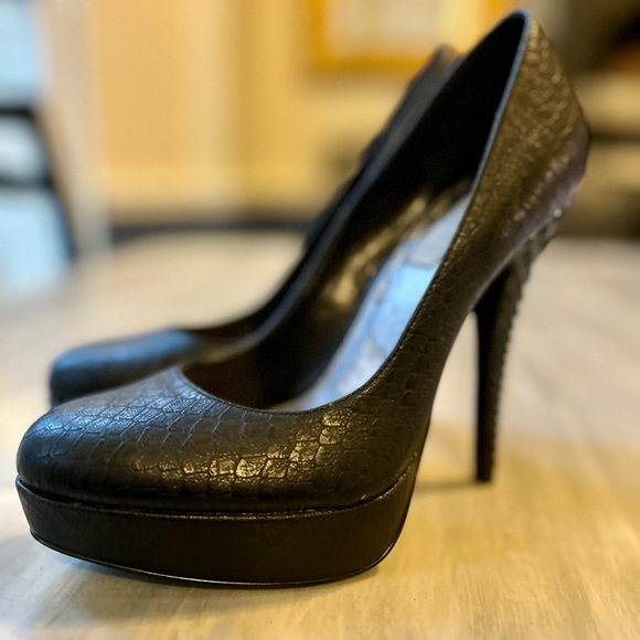 Label Rachel Roy Studded Heels Black Stiletto Size 7 - Picture 7 of 16